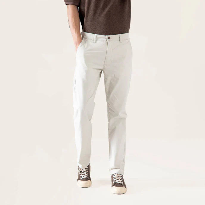STRAIGHT COTTON PANTS