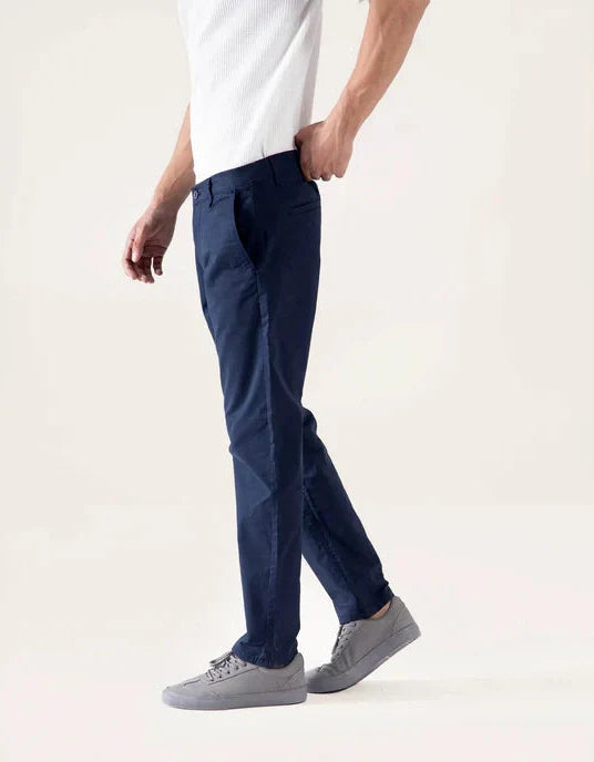 STRAIGHT COTTON PANTS