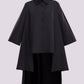 SYNCC BY J. - BLACK OVERSIZED ASYMMETRICAL SHIRT