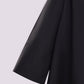 SYNCC BY J. - BLACK OVERSIZED ASYMMETRICAL SHIRT
