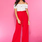 Cream Button Strap Cold Shoulder Top