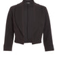 Black Shawl Collar puff sleeves Crop Jacket