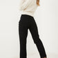 Black Denim Ripped Straight Leg Jeans
