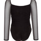 Mesh Square Neck Bodysuit