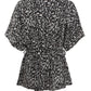 Silver Animal Print Top