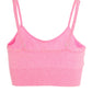 Pink Seamless Sports Bra — Medium