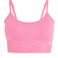 Pink Seamless Sports Bra — Medium