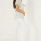 Sage Gingham Puff Sleeve Top