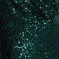 Green Sequin Wrap Midi Dress