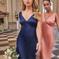 Navy Satin Slip Maxi Dress — 12