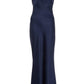 Navy Satin Slip Maxi Dress — 10