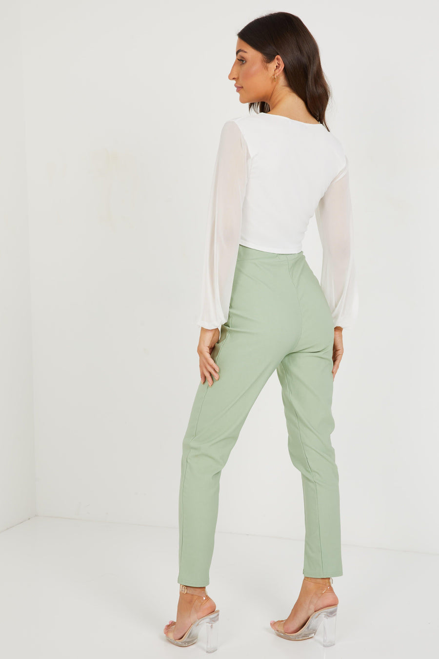 Sage Split Front Trouser