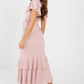 Frill Hem Midi Dress