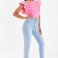 Pink Ribbed Frill Sleeve Bodysuit