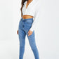 Cream Cropped Blazer