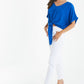 Tie Front Batwing Top