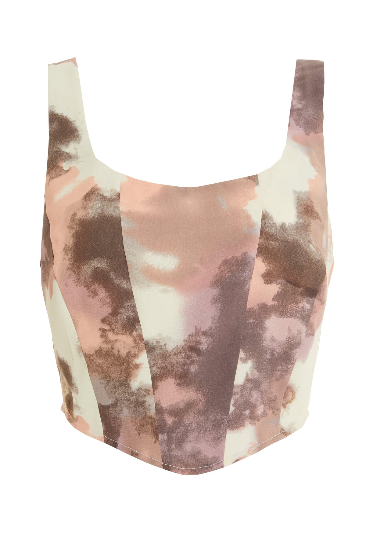 Stone Marble Print Corset Top â€” 8