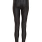 Black Faux Leather Skinny Jeans