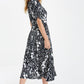 Petite Animal Print Midi Dress