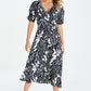 Petite Animal Print Midi Dress