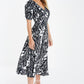 Petite Animal Print Midi Dress