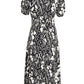 Petite Animal Print Midi Dress