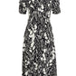 Petite Animal Print Midi Dress