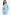 Light Blue Ribbed Poncho