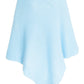 Light Blue Ribbed Poncho