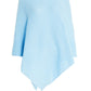 Light Blue Ribbed Poncho
