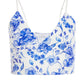 White Floral Crop Top
