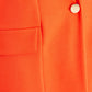 Orange Marcella Sleeveless Blazer