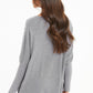 Light Grey Knit Diamanté Hearts Oversized Jumper