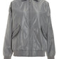 Grey Oversized Bomber Jacket