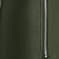 Khaki Seam Detail Zip Side Legging