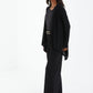Black Light Knit Waterfall Carrdigan — M / Black
