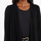 Black Light Knit Waterfall Carrdigan — M / Black