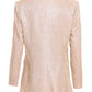 Champagne Glitter Woven Tailored Blazer