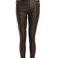 CHOC PU STRET 4 ZIP HI WAIS DET TRS