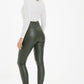 Khaki High Waist Detail Trousers