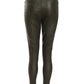 Khaki High Waist Detail Trousers
