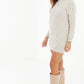 Stone Knit Pearl Detail LSL Turtle Neck Jumper