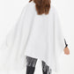 White Diamonte Front Cape