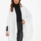 White Diamonte Front Cape