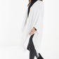 White Diamonte Front Cape