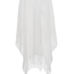 White Diamonte Front Cape