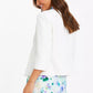 Cream Tailored Cropped Blazer — 12