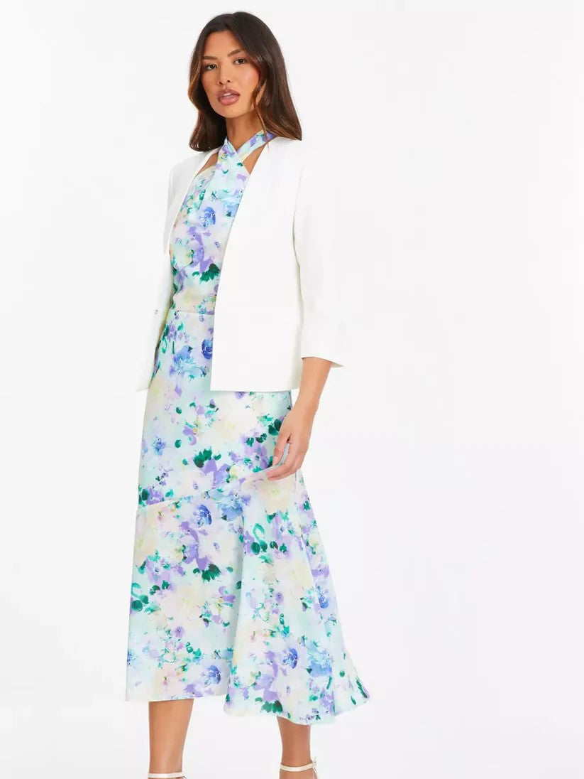 Cream Tailored Cropped Blazer — 14