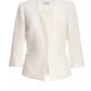 Cream Tailored Cropped Blazer — 14