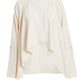 Cream Woven Waterfall Blazer — 8